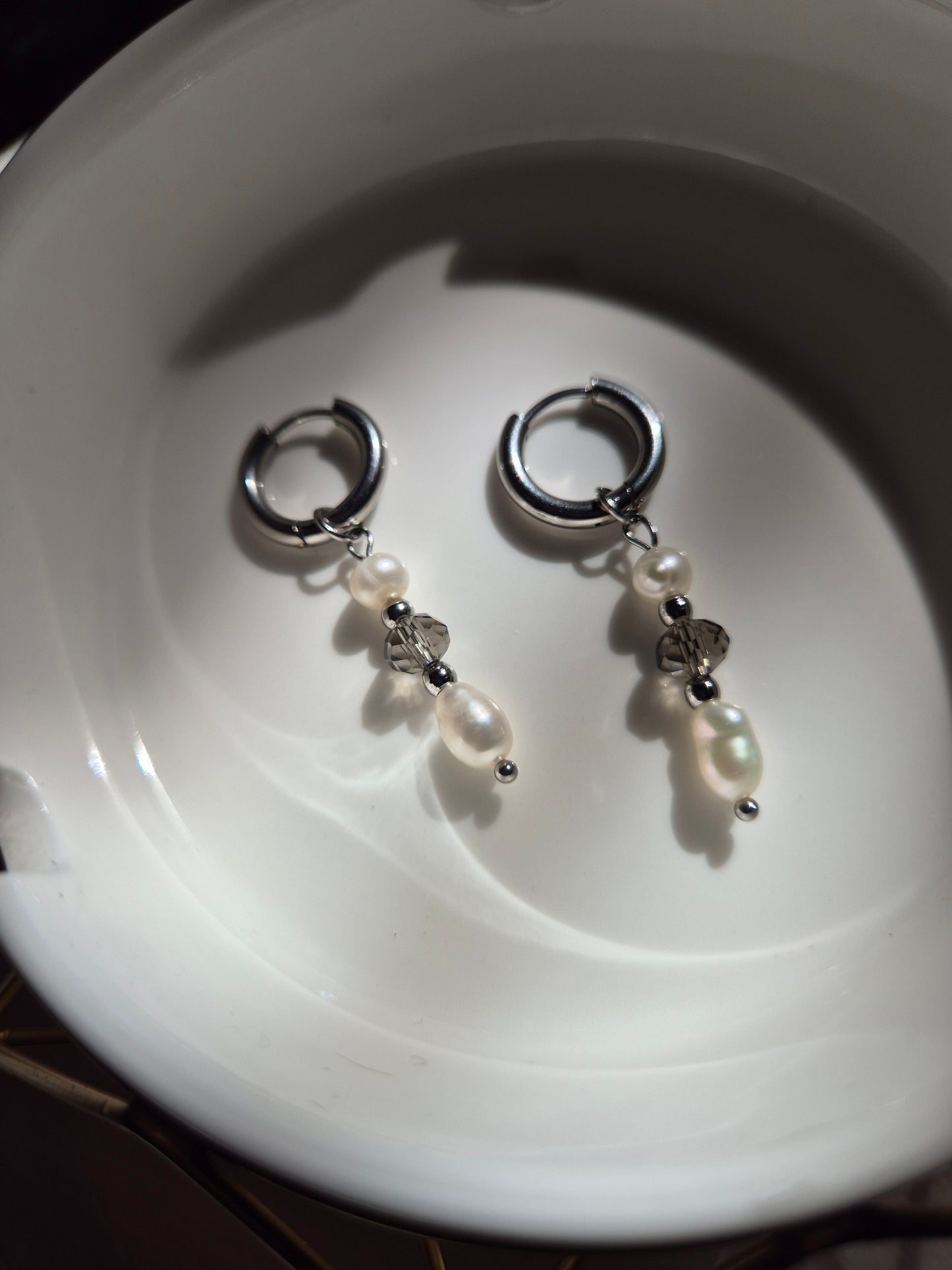 Boucles d'oreilles - Siyah argentées
