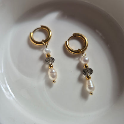 Boucles d'oreilles - Siyah dorées