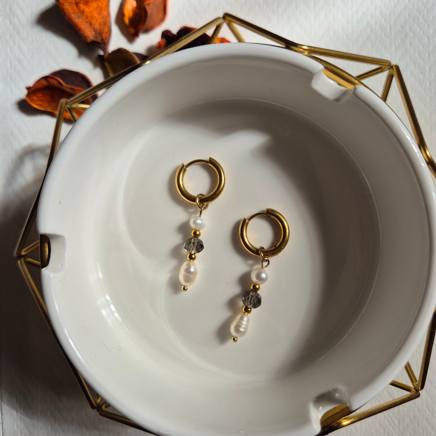 Boucles d'oreilles - Siyah dorées
